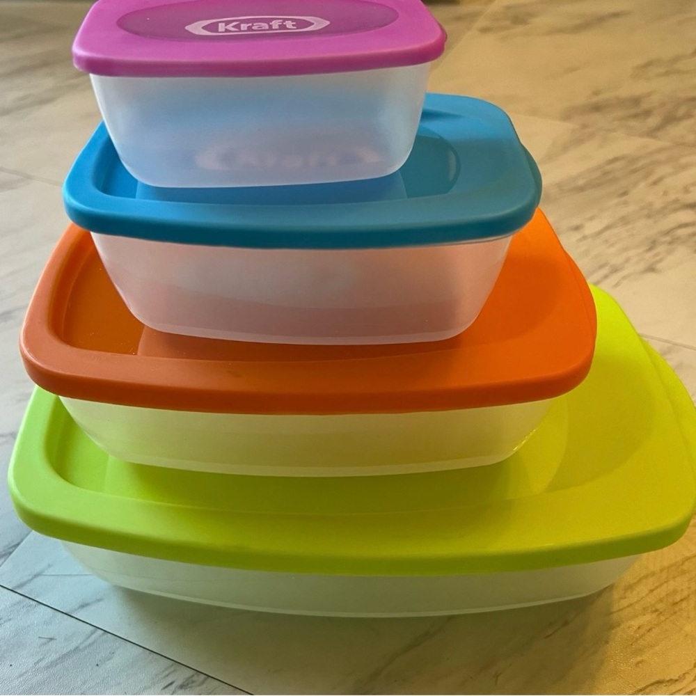 Kraft Multi-Color Food Storage Container Set